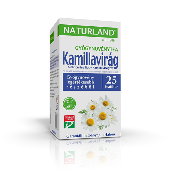 NATURLAND Kamillavirág tea filteres 25 x 1 g